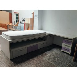 CAMA COMPACTA CON CAJONES ALMACENAJE